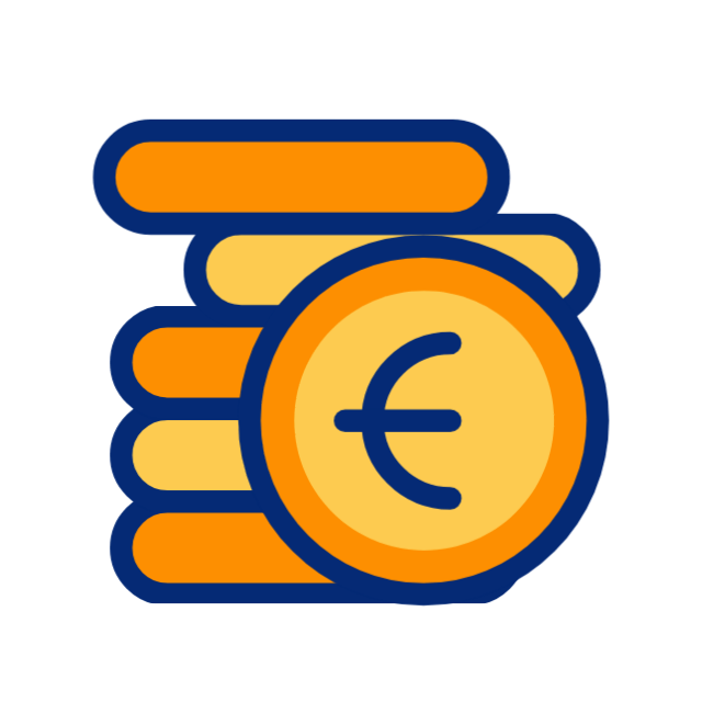 logo d'une pile de pièces de monnaies